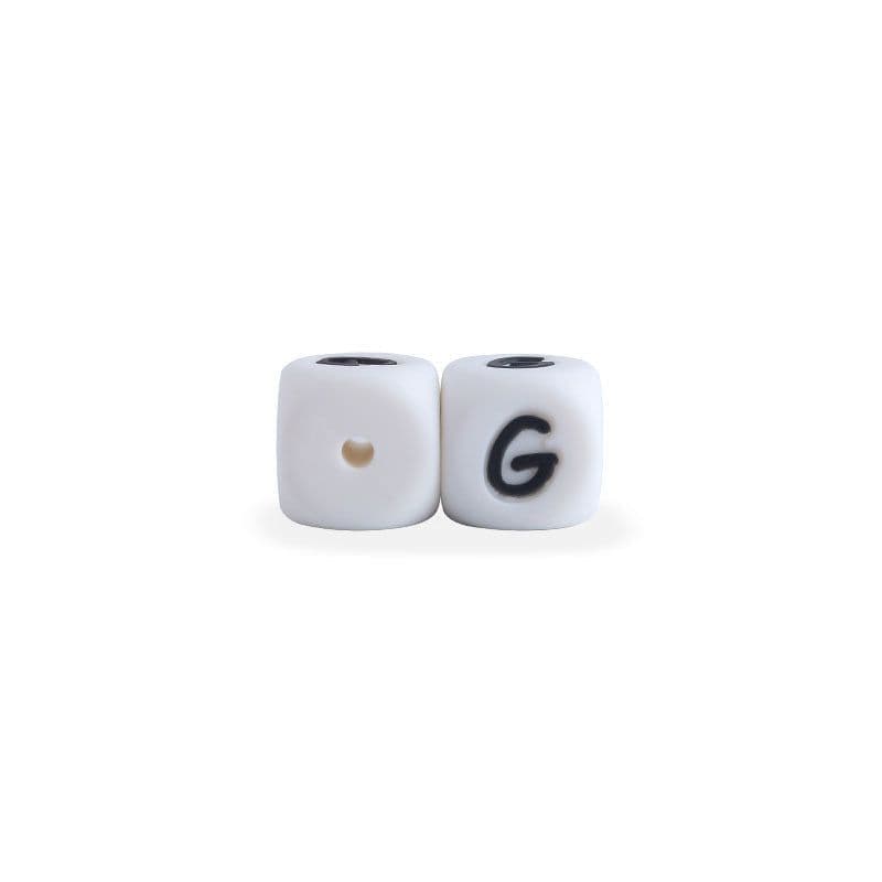 image-12mm Baby Products 26 Silicone English Alphabet Beads Teeth Accessories