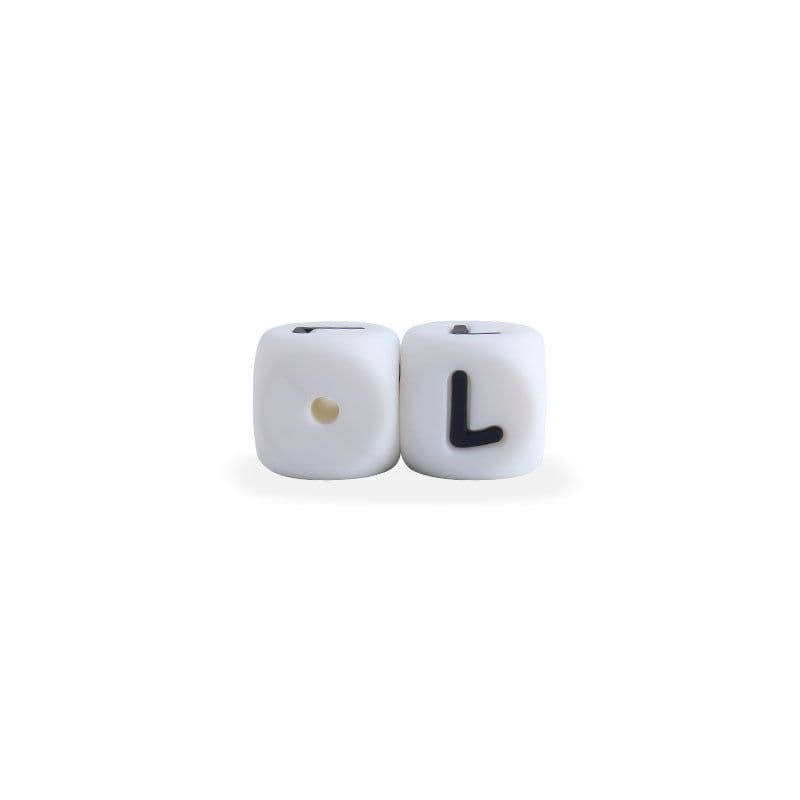 image-12mm Baby Products 26 Silicone English Alphabet Beads Teeth Accessories