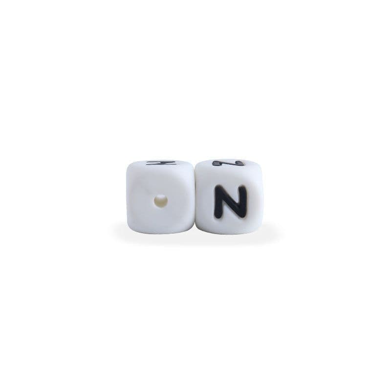 image-12mm Baby Products 26 Silicone English Alphabet Beads Teeth Accessories