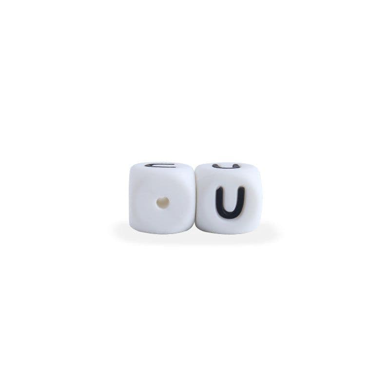 image-12mm Baby Products 26 Silicone English Alphabet Beads Teeth Accessories