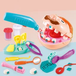 image-Puzzle Color Mud Little Dentist Plasticine Clay DIY Mold