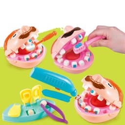 image-Puzzle Color Mud Little Dentist Plasticine Clay DIY Mold