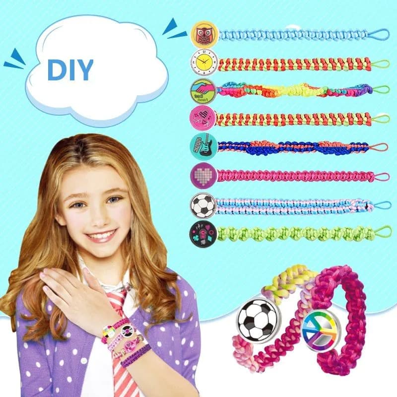image-Children's Educational DIY Friendship Bracelet Knitting Toys