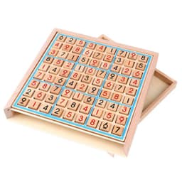 image-Wooden Sudoku Jiugongge Game Chess Early Education Toys