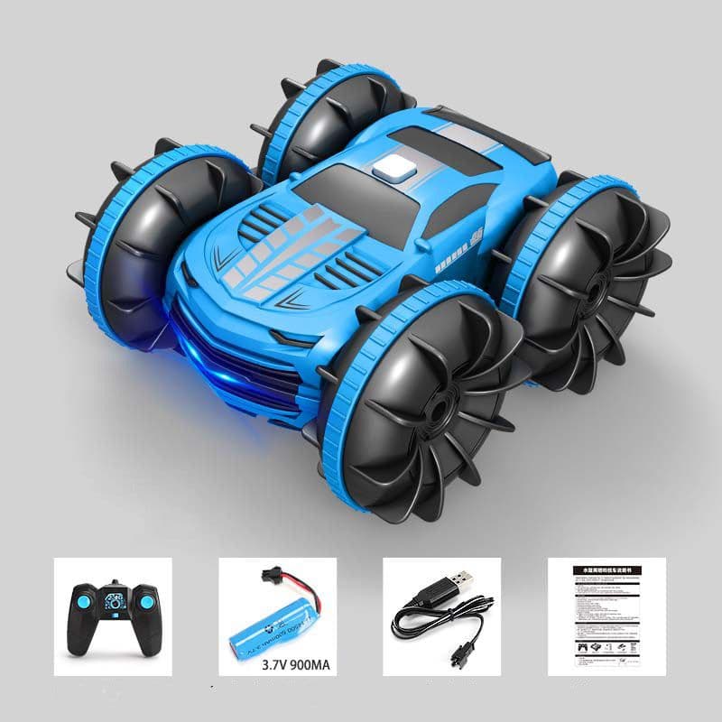 image-2.4G 4WD Stunt Car Watch Dual Remote Control Children's Toy Car