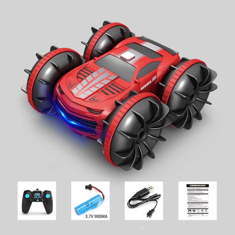 image-2.4G 4WD Stunt Car Watch Dual Remote Control Children's Toy Car
