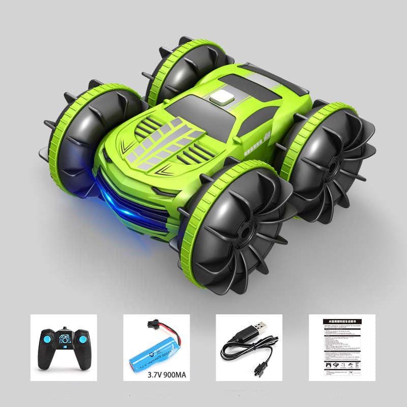 image-2.4G 4WD Stunt Car Watch Dual Remote Control Children's Toy Car