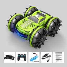 image-2.4G 4WD Stunt Car Watch Dual Remote Control Children's Toy Car
