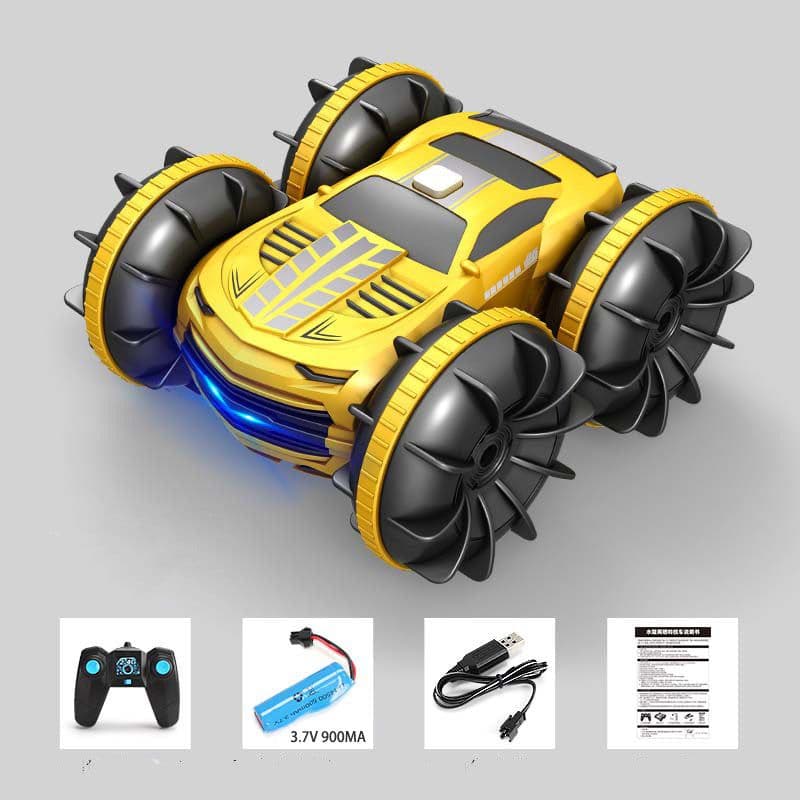 image-2.4G 4WD Stunt Car Watch Dual Remote Control Children's Toy Car