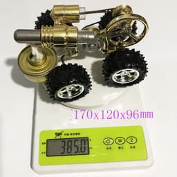 image-Stirling Engine Miniature Model External Combustion Power Car