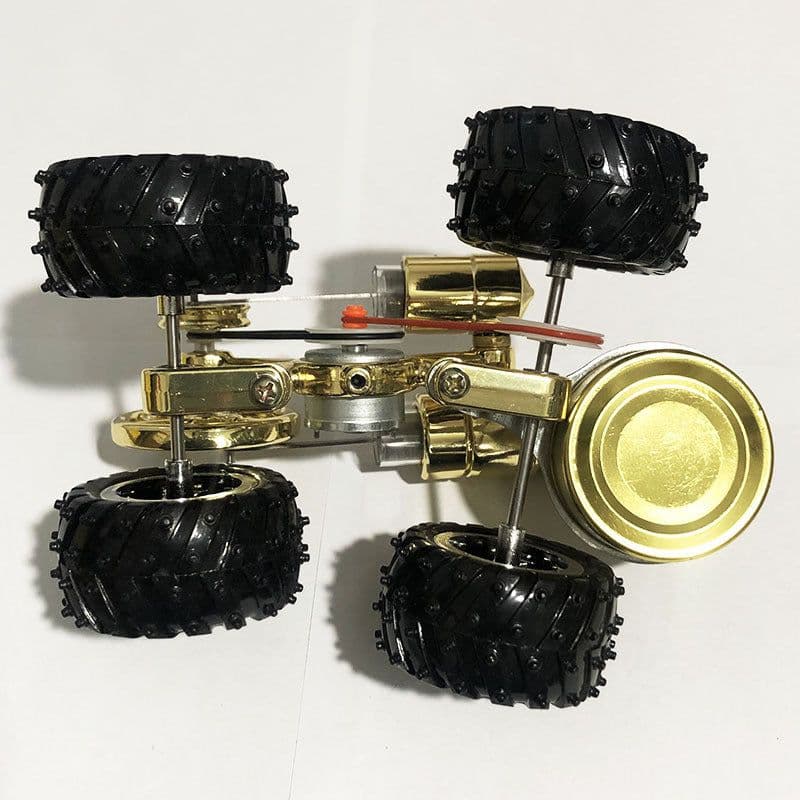 image-Stirling Engine Miniature Model External Combustion Power Car