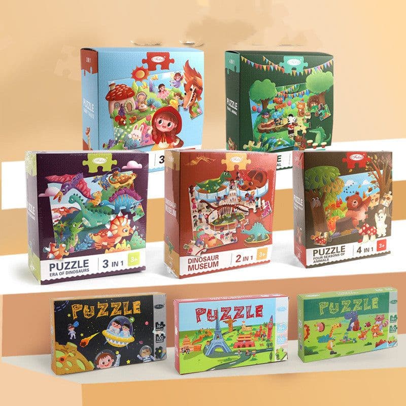 image-Children's Paper Enlightenment Educational Puzzle Toys