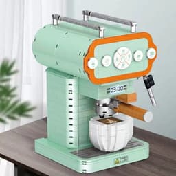 image-Coffee Machine Creative Model Assembled Building Blocks Toy