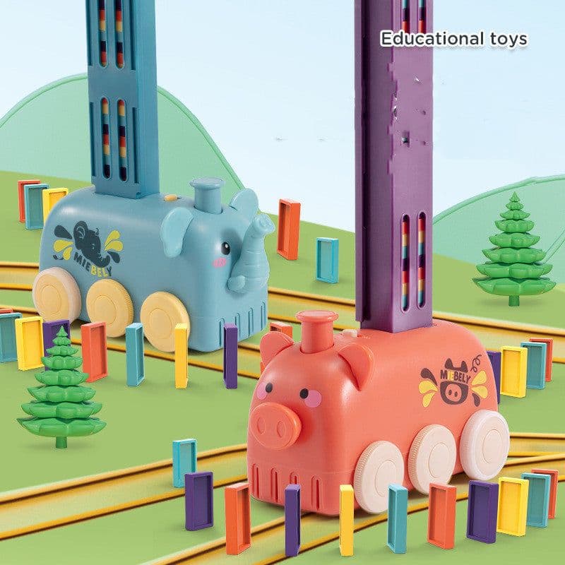image-Children's Domino Train Educational Toy