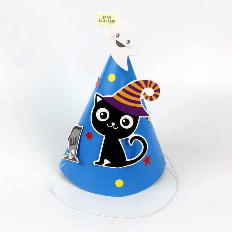 image-Halloween Supplies Paper Cartoon Hat Kids