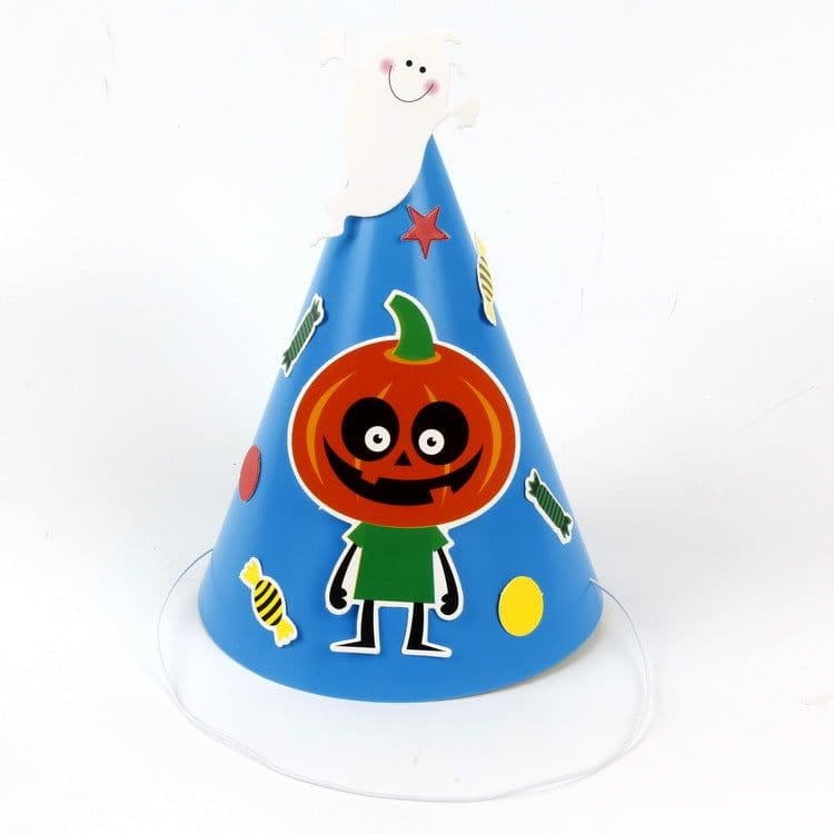 image-Halloween Supplies Paper Cartoon Hat Kids