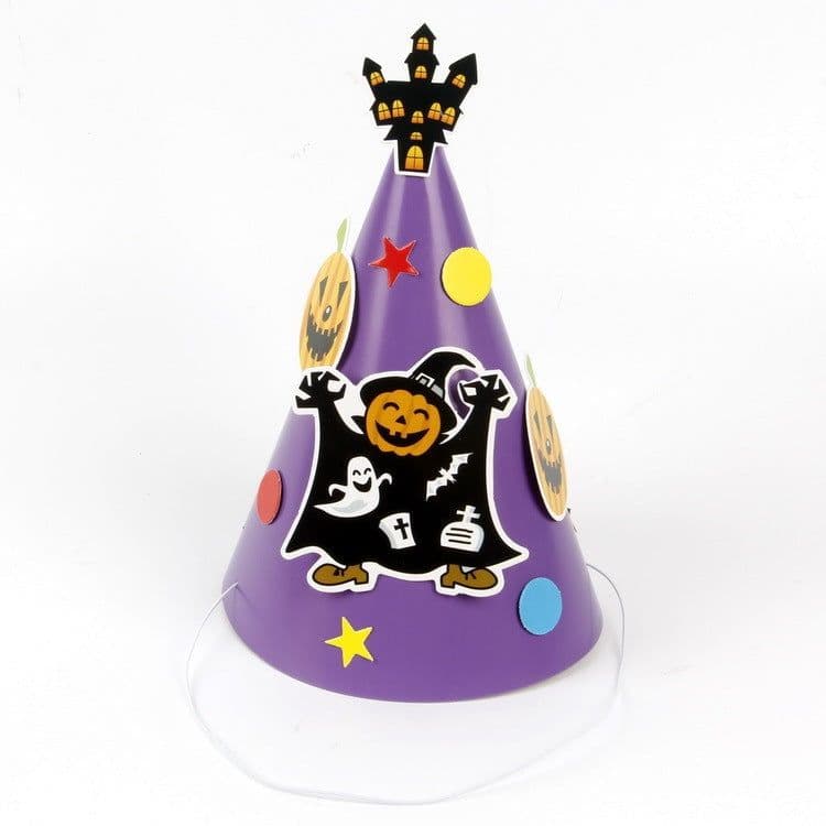 image-Halloween Supplies Paper Cartoon Hat Kids