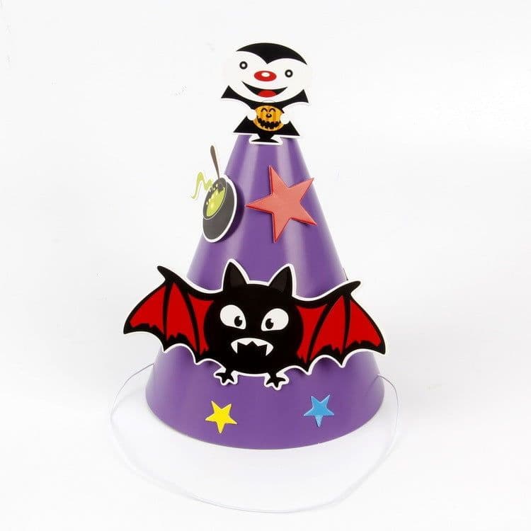 image-Halloween Supplies Paper Cartoon Hat Kids