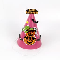 image-Halloween Supplies Paper Cartoon Hat Kids