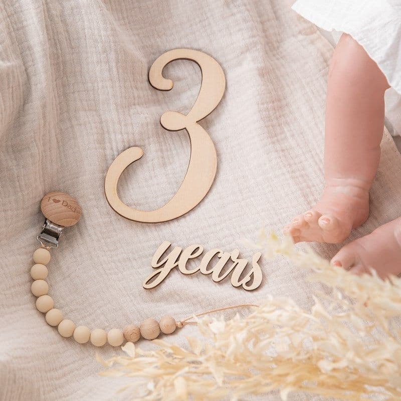 image-Moon Age Growth Record Wooden Photo Photography Props
