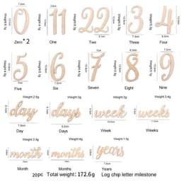 image-Moon Age Growth Record Wooden Photo Photography Props