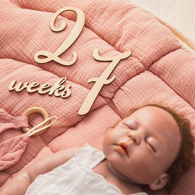 image-Moon Age Growth Record Wooden Photo Photography Props