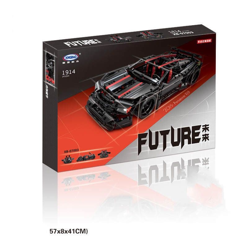 image-Sports Car Model Children's Assembled Educational Building Blocks Toy
