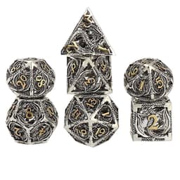 image-Dragon Hollow Board Game Running Group Multi-faceted Metal Dice
