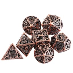image-Dragon Hollow Board Game Running Group Multi-faceted Metal Dice