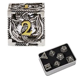 image-Dragon Hollow Board Game Running Group Multi-faceted Metal Dice