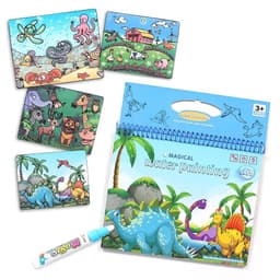 image-Early Education Clear Water Painting Life Common Sense Digital English Anime Water Album Graffiti Water Painting Book Color Filling Color Applying Books
