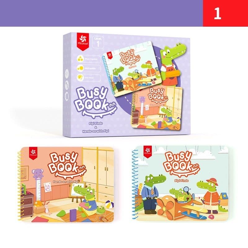 image-Intelligence Toys Children's Busy Book Baby Early Education Perception Book Velcro Puzzle
