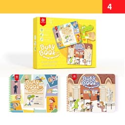 image-Intelligence Toys Children's Busy Book Baby Early Education Perception Book Velcro Puzzle