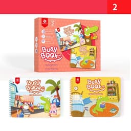 image-Intelligence Toys Children's Busy Book Baby Early Education Perception Book Velcro Puzzle