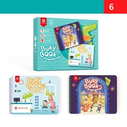 image-Intelligence Toys Children's Busy Book Baby Early Education Perception Book Velcro Puzzle