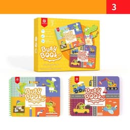 image-Intelligence Toys Children's Busy Book Baby Early Education Perception Book Velcro Puzzle