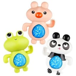 image-Baby Shower Spring Swimming Toys Will Glow And Project Into The Starry Sky