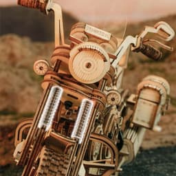 image-Cruise Motorcycle Manual Diy Wooden Assembly Model Decompression Toy