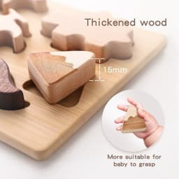 image-Mongolian Dinosaur Puzzle Children's Puzzle Wooden Grab Board Toy