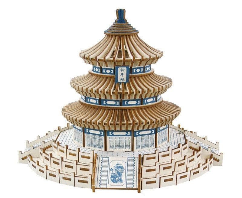 image-Laser Wood 3D Jigsaw Puzzle Toy For Children