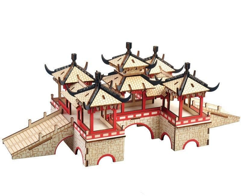 image-Laser Wood 3D Jigsaw Puzzle Toy For Children