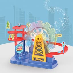 image-Electric Music Light Track Slide Children's Toys