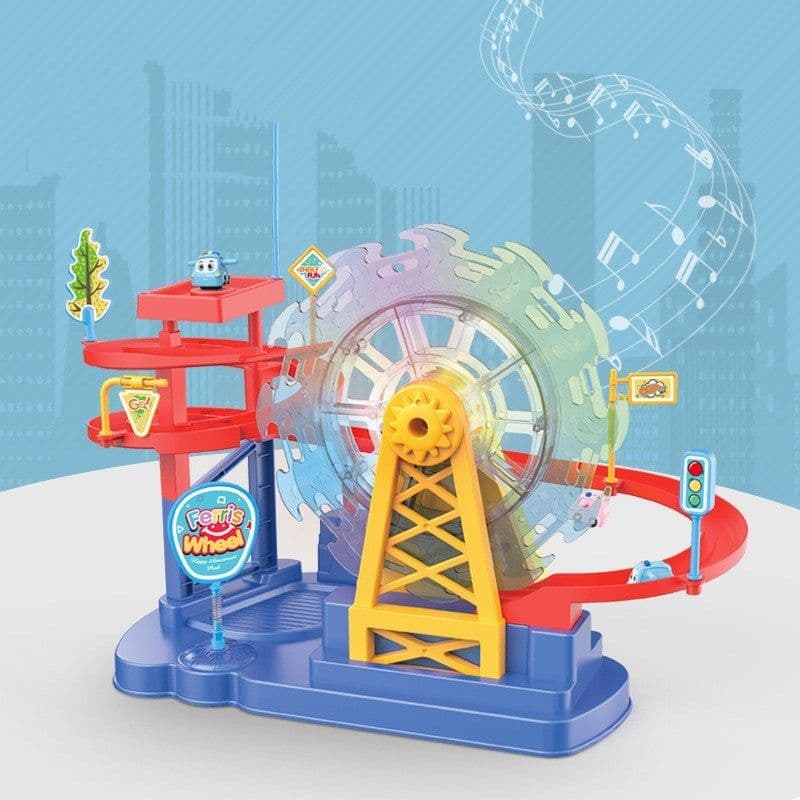 image-Electric Music Light Track Slide Children's Toys