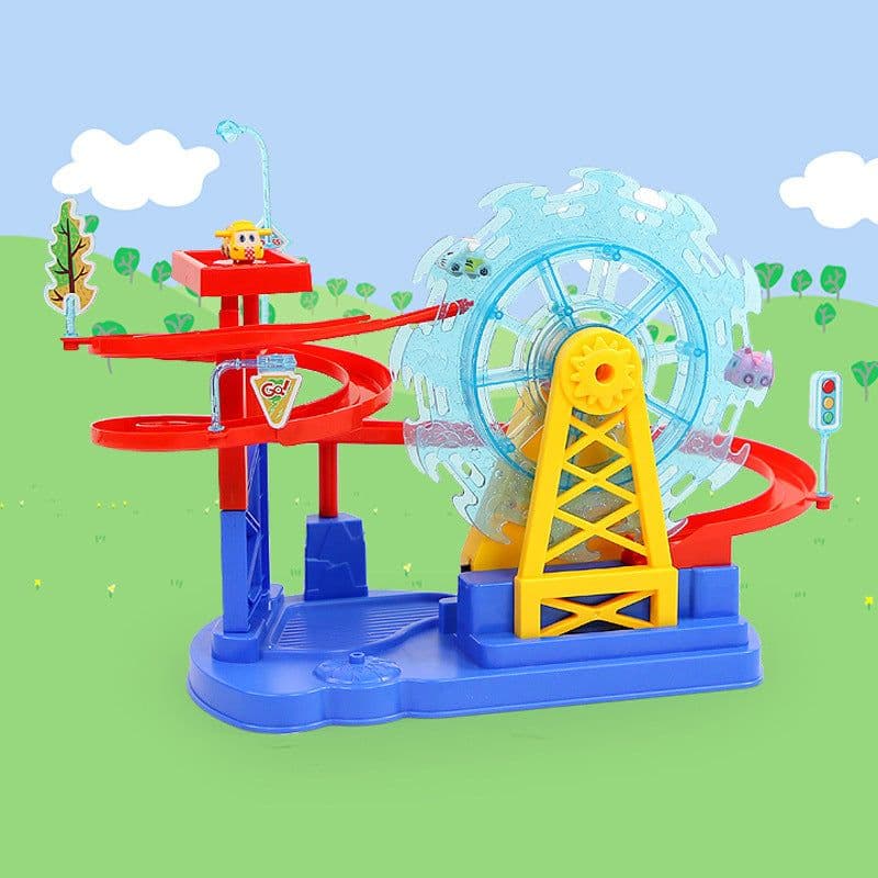 image-Electric Music Light Track Slide Children's Toys