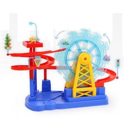 image-Electric Music Light Track Slide Children's Toys