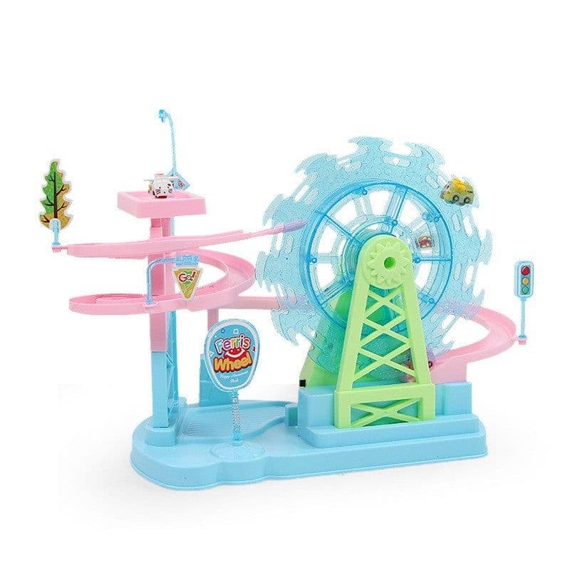 image-Electric Music Light Track Slide Children's Toys
