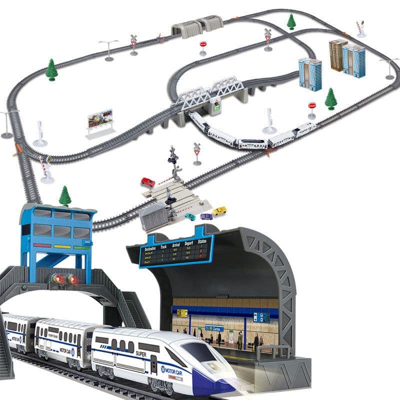 image-Electric Harmony Rail Car Toy Boy Splicing DIY Set
