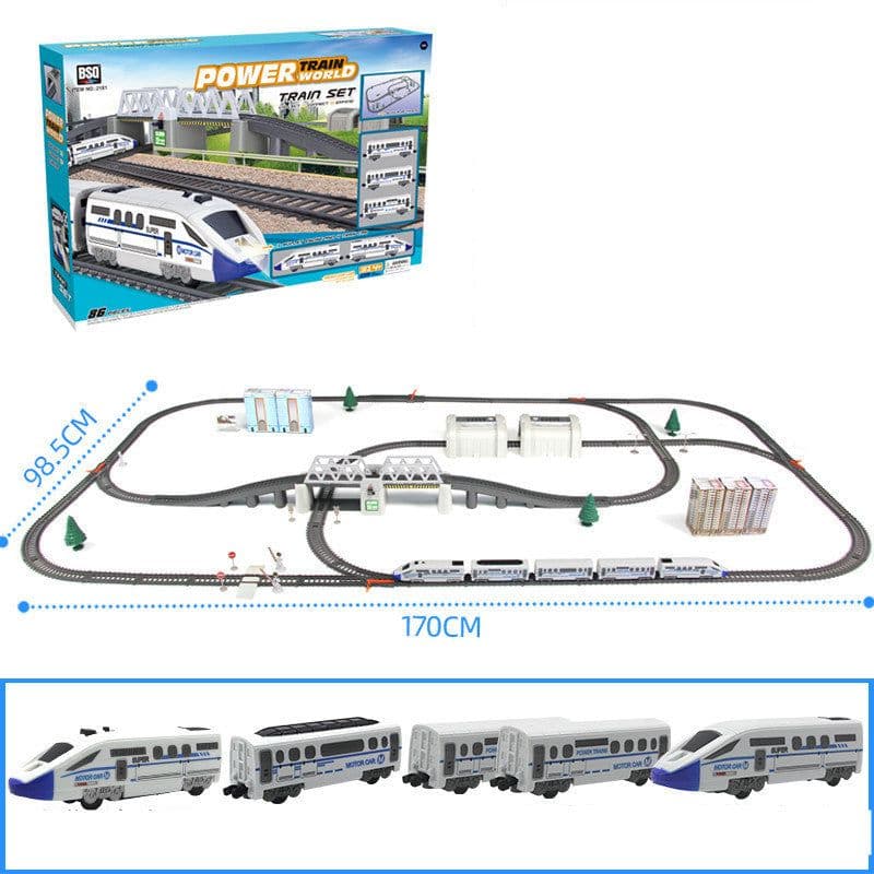 image-Electric Harmony Rail Car Toy Boy Splicing DIY Set