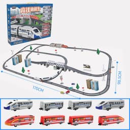 image-Electric Harmony Rail Car Toy Boy Splicing DIY Set