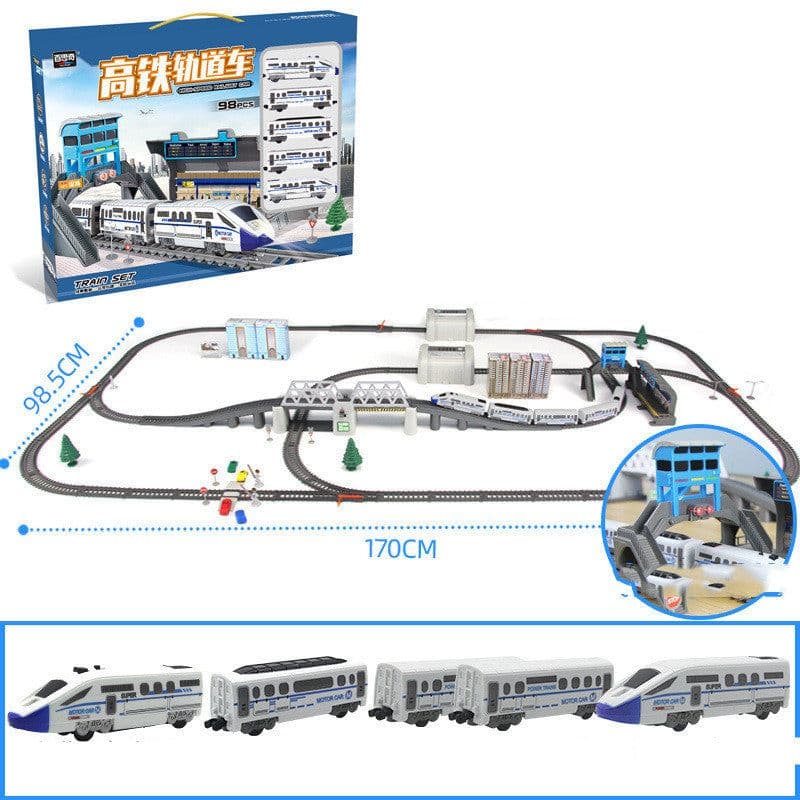 image-Electric Harmony Rail Car Toy Boy Splicing DIY Set